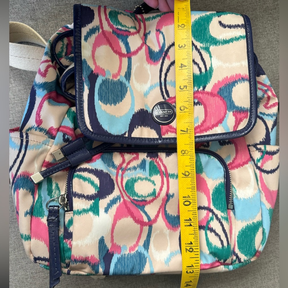 Coach Ikat Print Small Backpack - Picture 8 of 8